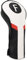 Golf Club Head covers Fairway Wood FW with Interchangeable Number Tag 3457X Elastic Closure White&Black&Red PU Leather