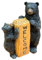 The Bridge Collection 17,8 cm großer schwarzer Bär mit Jungen-Figur – schwarzer Bär-Dekor für Hütte, Berge, Wald, Dekoration für Zuhause, Camping-Dekoration für Zuhause