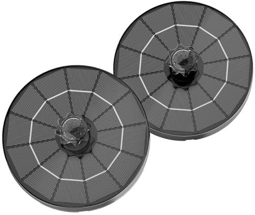 AISITIN Solar Springbrunnen für Außen Verbesserte 3.5W Solarbrunnen für Draussen mit 4 Sprüh Effekten, Solar Teichpumpe Solar Schwimmender Fontäne Pumpe für Garten,Vogel-Bad,Teich(2PCS)