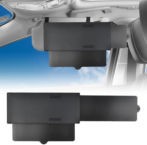 Extensor de Parasol para Coche, Coche Sol Visera Extensión, Visera Parasol Coche Delantero o Lateral, Antirreflejante y Anti-Ultravioleta, Protector Ventana Coche, para Conductor o Pasajero