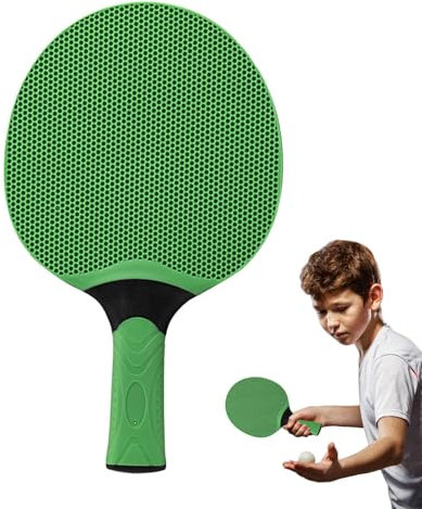 Rubber Grip Racket, Professional Table Tennis, Indoor Table Tennis, Table Tennis Racket with Rubber Grip for Enhanced Control, Suitable for Indoor and Outdoor Games, 14.6x24.6x2.8 cm,