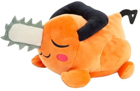 Club Mocchi Mocchi Suya Suya Chainsaw Man Pochita Plush, 8 Inch Soft Sleeping Devil Toy, Official Collectible Anime Figure, Squishy Kawaii Decor Pillow, Gift for Manga Fans, Age 16 and Up