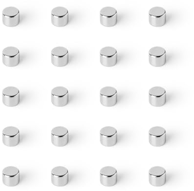 Strong Magnets Neodym Magnet - Rund 5 x 4 mm - 10 Stück - Extra stark, hält bis 803 g - Für Magnettafel, Kühlschrank, Whiteboard, Pinnwand, Büro