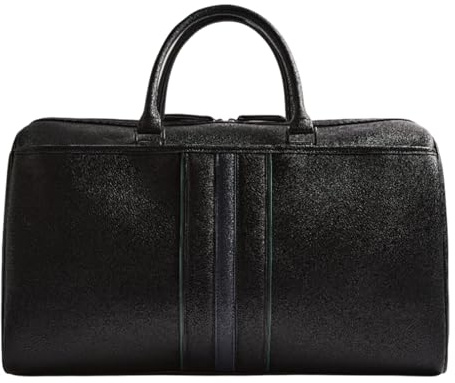 Ted Baker Reisetasche Kelvin Stripe PU Holdall Bag Black schwarz