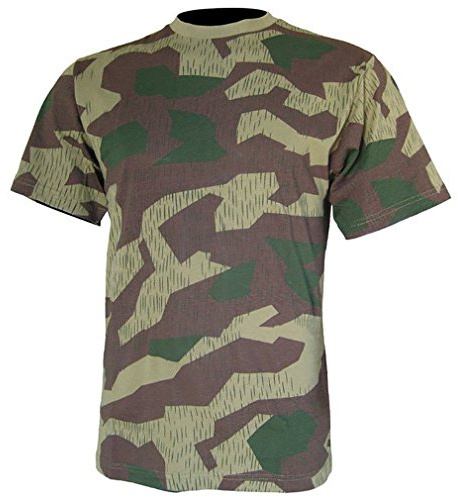 Mil-Tec Tarn T-Shirt Herren • Camouflage T-Shirt aus Baumwolle • Bequemes Kurzarm Army Shirt für Outdoor, Sport oder Freizeit • Bundeswehr Flecktarn-Shirt