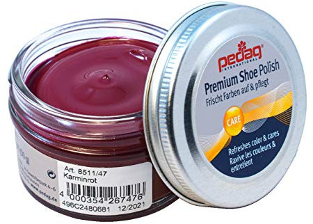 pedag - Premium Schuhcreme - 50 ml - Karminrot, Größe:One Size