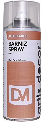 BARNIZ MATE SPRAY ARTIS DECOR 400ML (MADERA, CRISTAL, PAPEL, CERÁMICA, METAL)