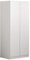 FWStyle Modern Push to Open Soft Close No Handle 2 Door Wardrobe, Matt White