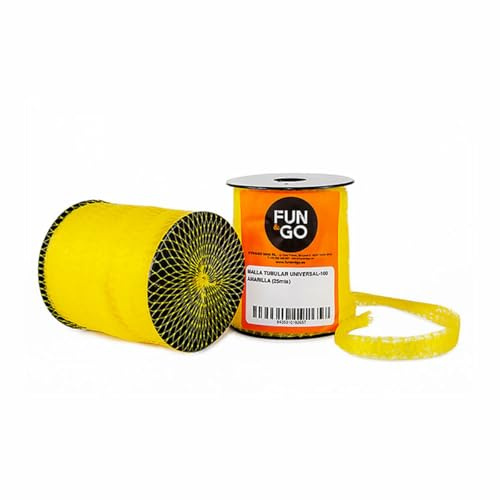 Malla tubular para envasado Fun&Go Universal-100 Amarillo 25 m 8435310192657