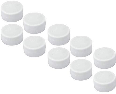 Neodym Magnet Scheiben Gummiert - Pinnwand Magnetscheiben - Wasserfest 12x6mm 3,5KG Stark - Gummi Magnete für den Außenbereich Wasserdicht - Scheibenmagnet Whiteboard Magnettafel [10 Stück] (Weiß)