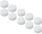 Neodym Magnet Scheiben Gummiert - Pinnwand Magnetscheiben - Wasserfest 12x6mm 3,5KG Stark - Gummi Magnete für den Außenbereich Wasserdicht - Scheibenmagnet Whiteboard Magnettafel [10 Stück] (Weiß)