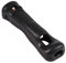 Funda de silicona con adaptador de sensor Motion Plus para Wii mando a distancia(Negro)