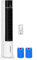 HOMCOM Enfriador de Aire Bajo Consumo 3 en1 Oscilante Humificador con 3L Control Remoto Pantalla LED 3 Velocidades 3 Modos y Temporizador 12h Climatizador Evaporativo Torre 33x26x105 cm Blanco