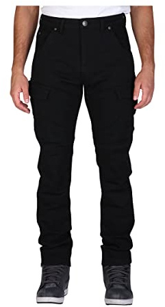 Modeka Brandon Cargo Motorrad Jeans (Black,Short 36)