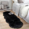 lightlux Faux Lammfell Schaffell Teppich Kunstfell Dekofell in Super weich Lammfellimitat Longhair Fell Optik Nachahmung Wolle Bettvorleger Sofa Matte für Schlafzimmer Kinderzimmer