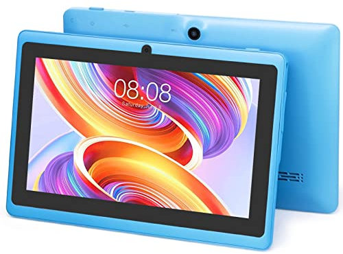 TopLuck Tablet 7 Zoll, Android Tablet, Dual Kameras, Wi-Fi, Bluetooth, GPS, Azur