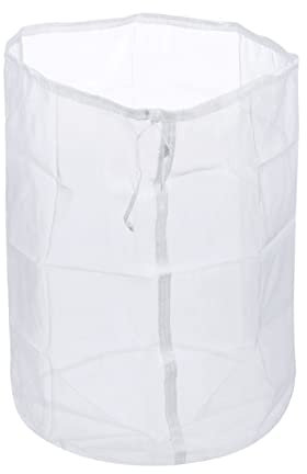 sourcing map 80 Mesh Paint Strainer Bag 17.7 Dia Nylon Filter with Drawstring for Filtering Paint, Gasoline, Fuel, Home Brewing