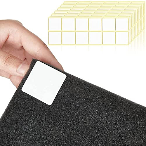 240 Pack Mounting Squares for Acoustic Foam Panels Double Sided Tape Squares for Sound Foam Panels Square Tape Sticker Acoustic Panel Adhesive Acoustic Panel Tape Sound Proofing Tape, 1.4 inch