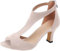 Dasongff Sandales Femme Été à Talon Haut Élégant - Escarpins Noir Petit Talon - Sandale de Cocktail de Mariage Fête Soirée - Poisson Bouche