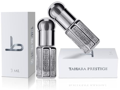TAHARA PRESTIGE - 2x3 ml - Musc BLANC Intime - Musk TAHARA - Non collant - édition LUXE - Idéal Cadeau Homme ou Femme (2x3ml)