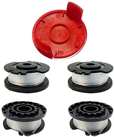 YWNYT Ersatzfadenspule für Einhell GE-CT 18/28 Li, 4.9M x 1.6mm Rasentrimmer-Zubehör, passend für Einhell Akku-Rasentrimmer GE-CT 18/28 Li und GE-CT 18/28 Li TC