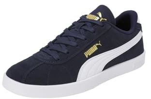 PUMA Club II, Sneaker Unisex - Adulto, Puma Navy Puma White Puma Gold, 45 EU