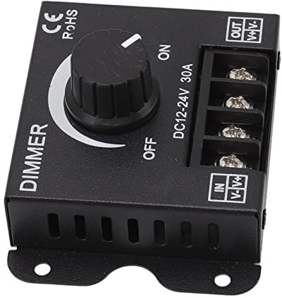 Regolatore Dimmer per Illuminazione Dimmer Continuo 30A Dimmer per Luce LED 50000H Canale Singolo a Vita per Strisce Luminose Domestiche 5050 3528
