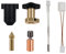 Sujurio Aktualisiertes Hotend-Kit für K1 HOTEND für K1/K1 MAX Keramik-Heizblock-Kit Extruder für K1 3D-Druckerzubehör Keramik-Heizblock Schwarzes Silikon+Metall