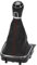 Anlseiod Schaltmanschette Schwarz Naht Rot 6 Gang für Golf 5 Golf 6 EOS Schalthebel Schaltsack 5K0711113 K8711113 1K0711113(Schaltknauf + Schaltsack + Rahmen)