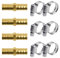 Schlauch-Reparatur-Set mit 8 Edelstahl-Rohrschellen, Gartenschlauch-Spleiß-Set, Wasserschlauchverbinder, Wasserschlauch-Reparaturarmaturen für Hochdruckreiniger, Luft, Wasser, Kraftstoff, Öl, 4 Stück