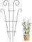 Supporto per piante rampicanti, traliccio per balcone, giardino, terrazza, stabile supporto per piante da giardino, griglia per peonie, ortensie, pomodori, rose (1, nero)