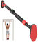 SPORTNOW Pull Up Bar Doorway No Screws, Door Frame Chin Up Bar with Level Metre, 92-120 cm (36.2-47.2) Width Adjustable for Home Gym, Max Load 200kg
