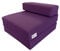 MyLayabout Kids Z Bed - Memory Foam Chair bed & Fold up Mattress | Available in 11 colours. Perfect for childrens sleepovers, reading corners or gaming. (Purple)