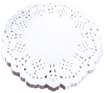 Eoixuqba 200Stk Tortenspitzen Klein 10 Cm - Tortenspitzen Rund Klein, Papierdeckchen Spitze Rund Spitzenpapier Torte, Spitzenpapier Für Kuchen Zum Backen,
