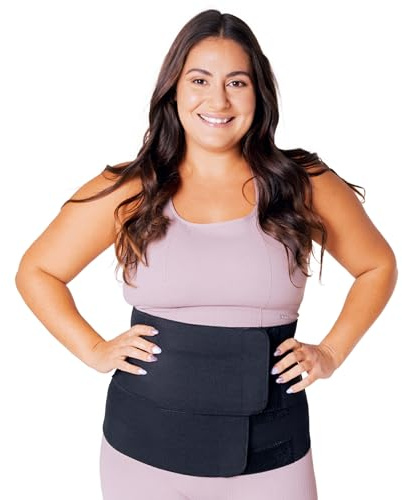 Lola&Lykke Postpartum Belly Wrap | Adjustable Postpartum Support Band For Women After Pregnancy | For Vaginal & C Section Births | Large