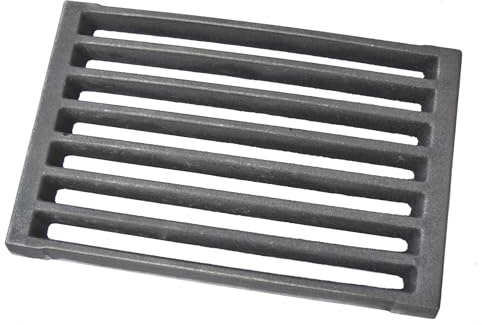 SEZAM 30 x 20 cm Gussrost aus massivem Gusseisen Ofenrost Ascherost Gußrost verschiedene Durchmesser, Kaminrost passend Kaminofen Tafelrost Rost Ofengitter Feuerrost Kohlerost CA165