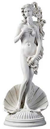 Design Toscano Geburt der Venus 1486 Gartenstatue, 18 x 26,5 x 58,5 cm