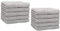 Betz 10er Premium Gästehandtücher-Set - Gesichtstücher-Set - Handtücher-Set - Händehandtücher - 30 x 50cm - Silber