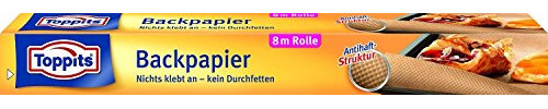 5 x Toppits® Backpapier (8 m Rolle) Antihaft - Struktur - TOP QUALITÄT