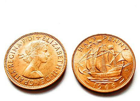 Coins for Collecting - 1966 World Cup Winners Year uncirculated Half Penny Coin / 1/2p Pence