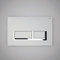 RAK Ecofix Rectangle Push Button Dual Flush Plate Matt Chrome Concealed Cistern