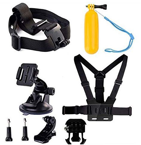 Navitech 8 in 1 Action Camera Accessory Combo Kit Compatible With The Vemont Full HD 2.0 Inch Action Camera