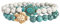 Armband Damen Böhmischen Stil Schmuck Schildkröte Türkis Anhänger Armband Perlen Armreif Freundschaftsbänder Für Kinder (C, One Size)