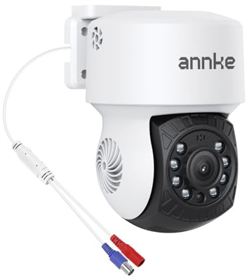 ANNKE 5MP TVI CCTV Security Dome PT Wired Camera with 350°pan and 90°tilt