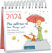 Mini-Wochenkalender Man sieht nur mit dem Herzen gut ... 2024: Kleiner Tischkalender voller Inspiration und Liebe