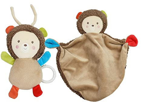 Windelvip Baby Set Musik Spieluhr und Schnuffeltuch Plüschtier Igel