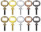 vdha 10Pcs Metal Opener Blanks Stainless Steel Opener Inserts Kit Threaded Beer Opener Hardware