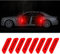 Yuqilin 8 Stück Reflektoren Fahrrad, Warnung Reflektor Auto Aufkleber, Nachtsichtbarkeit Reflektorband Selbstklebend, Reflektierende Aufkleber, Rückstrahler Fahrrad, für Autotüren Stamm LKW (Rot)