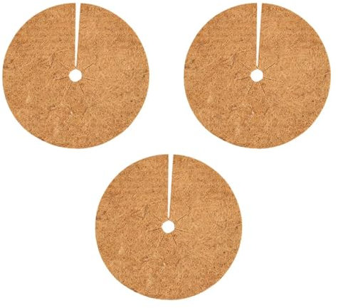 GXGM 3 Stück Kokosmatten, Kokosschale, Winterschutz für Pflanzen, 3 x 20 cm Kokosschale, Gartenarbeit, Pflanzenschutz, Frostschutzpflanzen, Topfpflanzenschutz