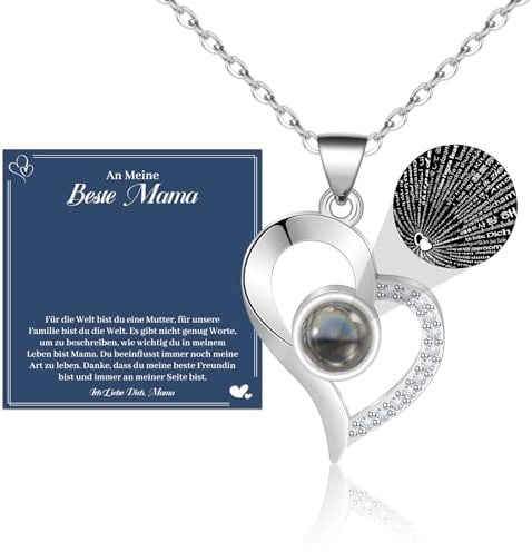 MANVEN Mutter Tochter Geschenk Halskette Mama Geschenk Weihnachten Geburtstag